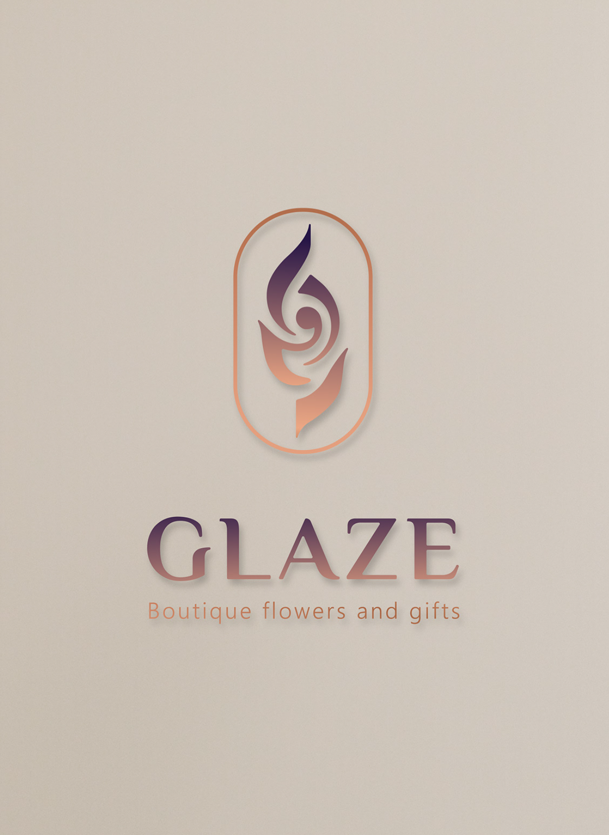 Glaze project screenshot of logo design
